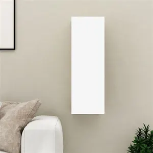 vidaXL Meuble TV Blanc 30,5x30x90 cm Aggloméré pas cher