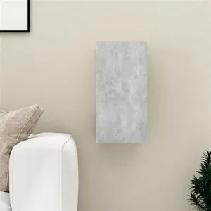 vidaXL Meuble TV Gris béton 30,5x30x60 cm Aggloméré