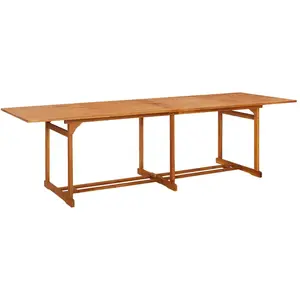 vidaXL Table à dîner de jardin 280x90x75 cm Bois d'acacia massif pas cher
