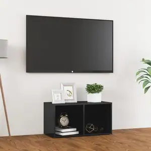 Meuble tv Gris brillant 72x35x36,5 cm Aggloméré Vidaxl High gloss grey pas cher