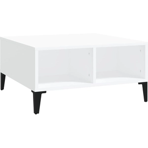 vidaXL Table basse Blanc 60x60x30 cm Aggloméré pas cher
