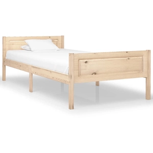 vidaXL Cadre de lit Bois de pin massif 100x200 cm pas cher