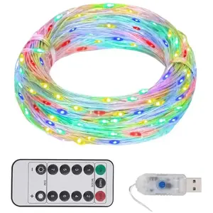 vidaXL Guirlande LED avec 300 LED Multicolore 30 m pas cher