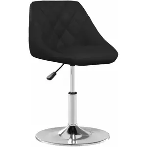vidaXL Chaise de salle à manger Noir Similicuir pas cher