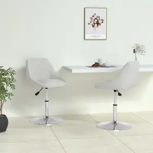 vidaXL Chaises à manger lot de 2 blanc similicuir pas cher