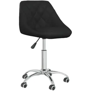 Comparateur de prix : vidaXL Chaise de bureau pivotante Noir Similicuir