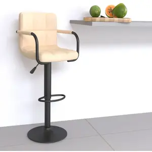 Comparateur de prix : vidaXL Vidaxl Tabouret De Bar Crème Velours