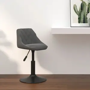Comparateur de prix : vidaXL Tabouret de bar Gris foncé Velours
