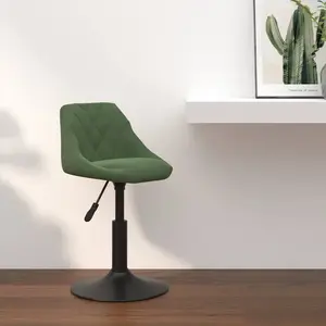 vidaXL Tabouret de bar Vert foncé Velours pas cher