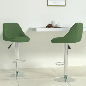 Comparateur de prix : vidaXL Tabourets de bar lot de 2 vert foncé velours