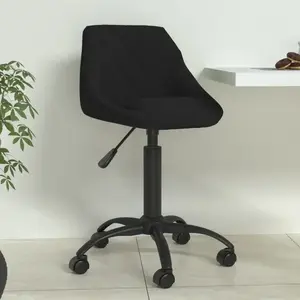 vidaXL Chaise de salle à manger Noir Velours pas cher