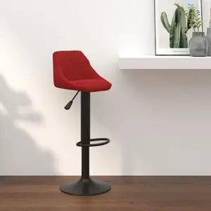 Comparateur de prix : vidaXL Vidaxl Tabouret De Bar Rouge Bordeaux Velours