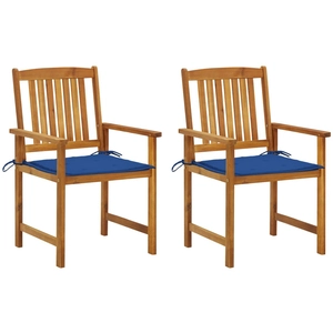 vidaXL Chaises de jardin avec coussins 6 pcs Bois d'acacia massif pas cher