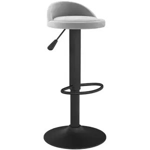 Comparateur de prix : vidaXL Tabouret de bar Gris clair Velours