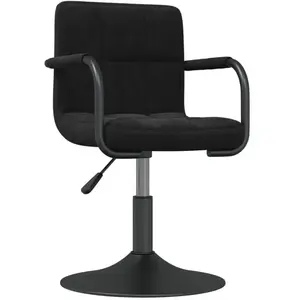 Non communiqué vidaXL Tabouret de bar Noir Velours pas cher