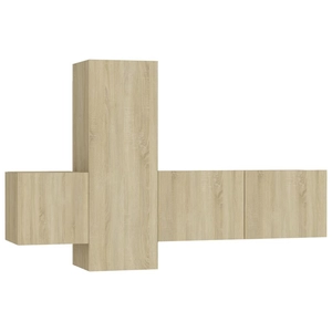 Vidaxl - Ensemble de meubles tv 3 pcs Chêne sonoma Bois d'ingénierie pas cher