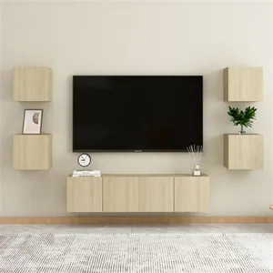 Vidaxl - Ensemble de meubles tv 6 pcs Chêne sonoma Aggloméré Sonoma oak pas cher