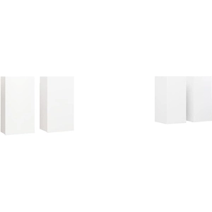 vidaXL Vidaxl Meubles Tv 4 Pcs Blanc 30,5x30x60 Cm Bois D'ingénierie pas cher