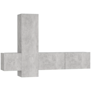 Vidaxl - Ensemble de meubles tv 3 pcs Gris béton Aggloméré Gris béton pas cher