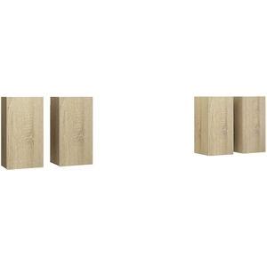 Meubles tv 4 pcs Chêne sonoma 30,5x30x90 cm Aggloméré Vidaxl Sonoma oak pas cher