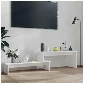 vidaXL Meuble TV Blanc 180x30x43 cm Aggloméré pas cher