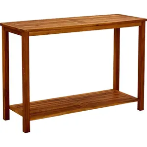 Comparateur de prix : vidaXL Table console de jardin 110x40x75 cm Bois d'acacia solide