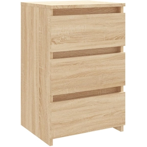vidaXL Tables de chevet 2 pcs Chêne sonoma 40x35x62,5 cm Aggloméré pas cher