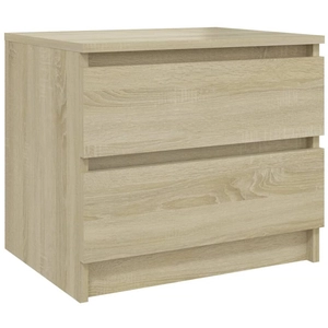 vidaXL Table de chevet Chêne sonoma 50x39x43,5 cm Aggloméré pas cher