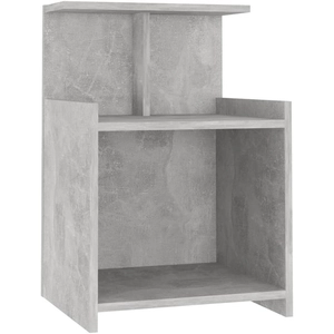 vidaXL Table de chevet Gris béton 40x35x60 cm Aggloméré pas cher