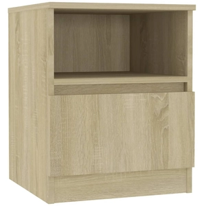 vidaXL Table de chevet Chêne sonoma 40x40x50 cm Aggloméré pas cher