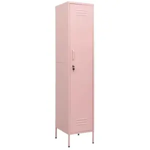 Comparateur de prix : vidaXL Armoire à casiers Rose 35x46x180 cm Acier