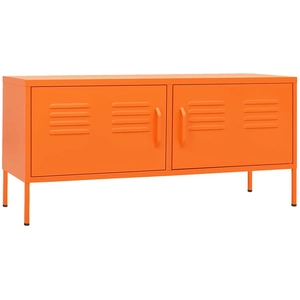 vidaXL Meuble TV Orange 105x35x50 cm Acier pas cher