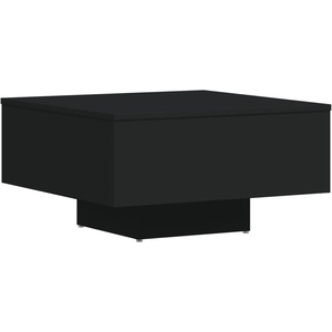vidaXL Table basse Noir 60x60x31,5 cm Aggloméré pas cher