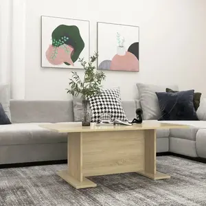 vidaXL Table basse chêne sonoma 103,5x60x40 cm bois d'ingénierie pas cher