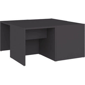 vidaXL Tables basses 4 pcs Gris 33x33x33 cm Aggloméré pas cher