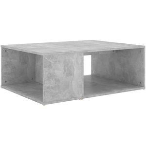 vidaXL Vidaxl Table Basse Gris Béton 90x67x33 Cm Bois D'ingénierie pas cher