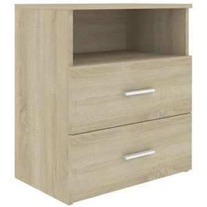 vidaXL Table de chevet Chêne sonoma 50x32x60 cm pas cher