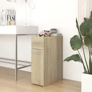 vidaXL Armoire d'apothicaire Chêne sonoma 20x45,5x60 cm Aggloméré pas cher