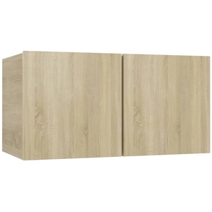 vidaXL Meuble TV suspendu Chêne sonoma 60x30x30 cm pas cher