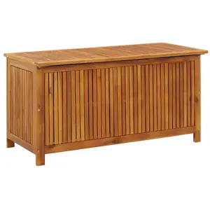 Comparateur de prix : vidaXL Boîte de rangement de jardin 113x50x58 cm Bois d'acacia solide