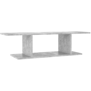 vidaXL Meuble TV mural Gris béton 103x30x26,5 cm pas cher