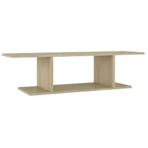 vidaXL Meuble TV mural Chêne sonoma 103x30x26,5 cm pas cher