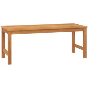 vidaXL Banc de jardin 114 cm bois de teck solide pas cher