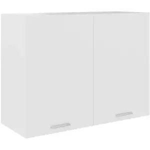 vidaXL Armoire suspendue Blanc 80x31x60 cm Aggloméré pas cher