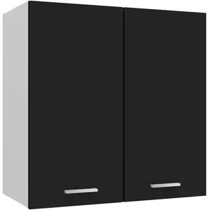 Comparateur de prix : vidaXL Armoire suspendue Noir 60x31x60 cm Aggloméré