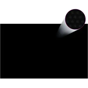 Comparateur de prix : vidaXL Couverture de piscine rectangulaire 800x500 cm PE Noir