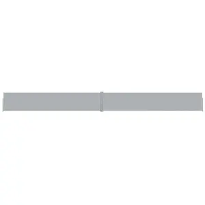 vidaXL Auvent latéral rétractable de patio 140x1200 cm Anthracite pas cher