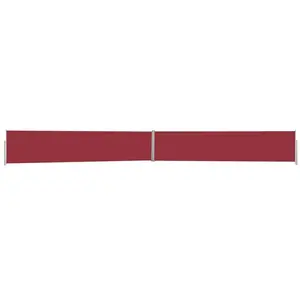 Comparateur de prix : vidaXL Auvent latéral rétractable de patio 170x1200 cm Rouge