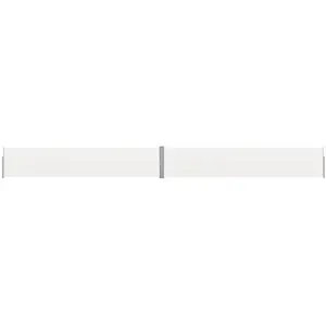 Comparateur de prix : vidaXL Auvent latéral rétractable de patio 140x1200 cm Crème