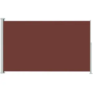 vidaXL Auvent latéral rétractable de patio 180x300 cm Marron pas cher